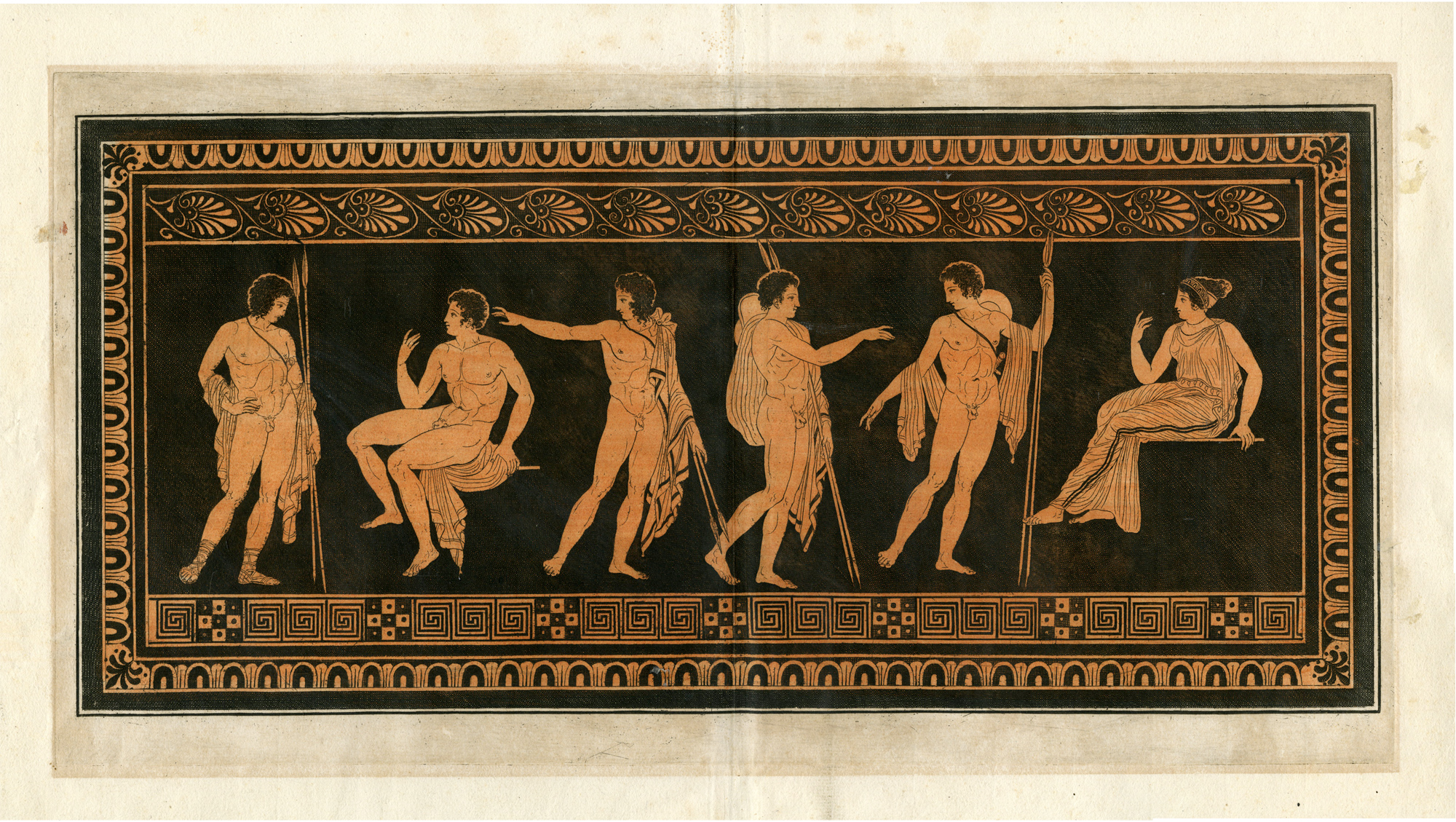 , Antique Print-HERCULES-IN-THE-GARDEN-Hamilton-1766, Pictura Antique Prints