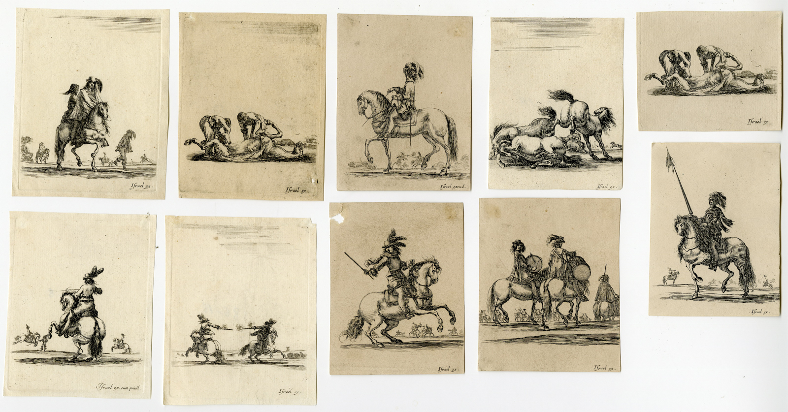 , Various prints-Stefano Della Bella-c.1650, Pictura Antique Prints