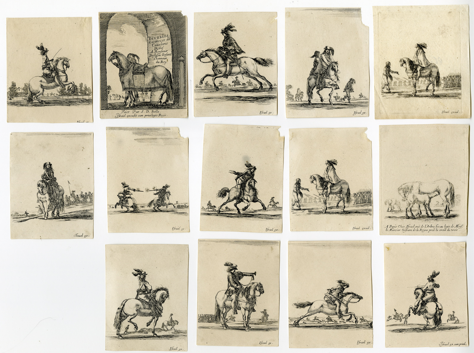 , Various prints-Stefano Della Bella-c.1650, Pictura Antique Prints