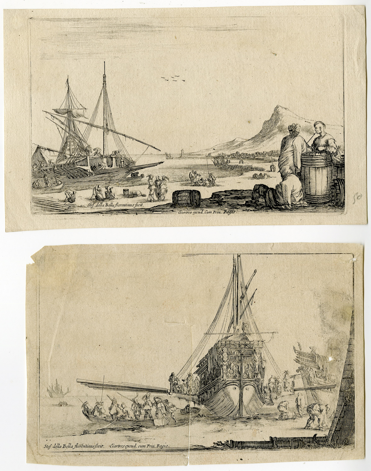 , Various prints-Stefano Della Bella-c.1650, Pictura Antique Prints