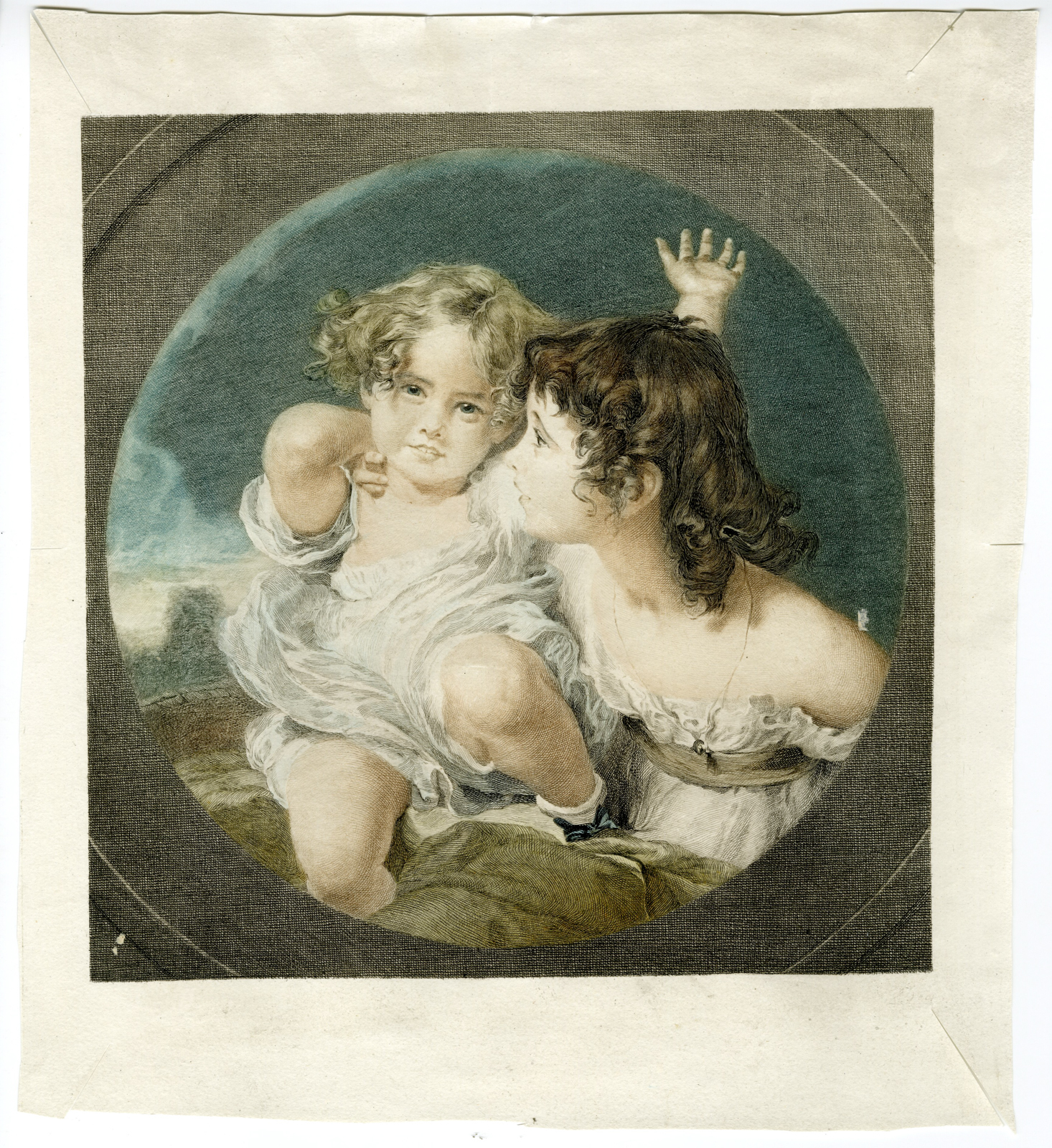 , Antique Master Print-CALMADY-CHILDREN-Lawrence-19th century, Pictura Antique Prints