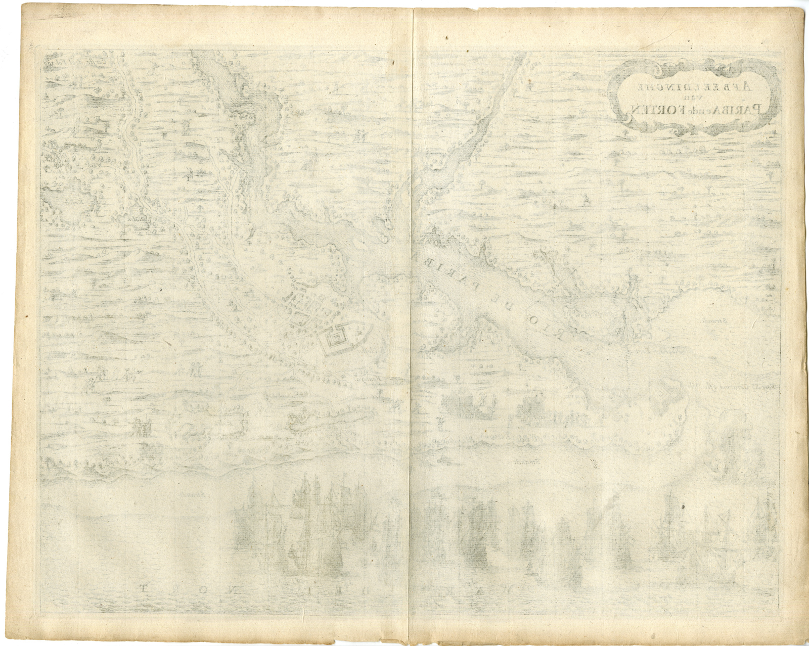 , Antique Print-RIO-PARAIBA-FORTS-JAN-LICHTHART-WIC-Commelin-1652, Pictura Antique Prints