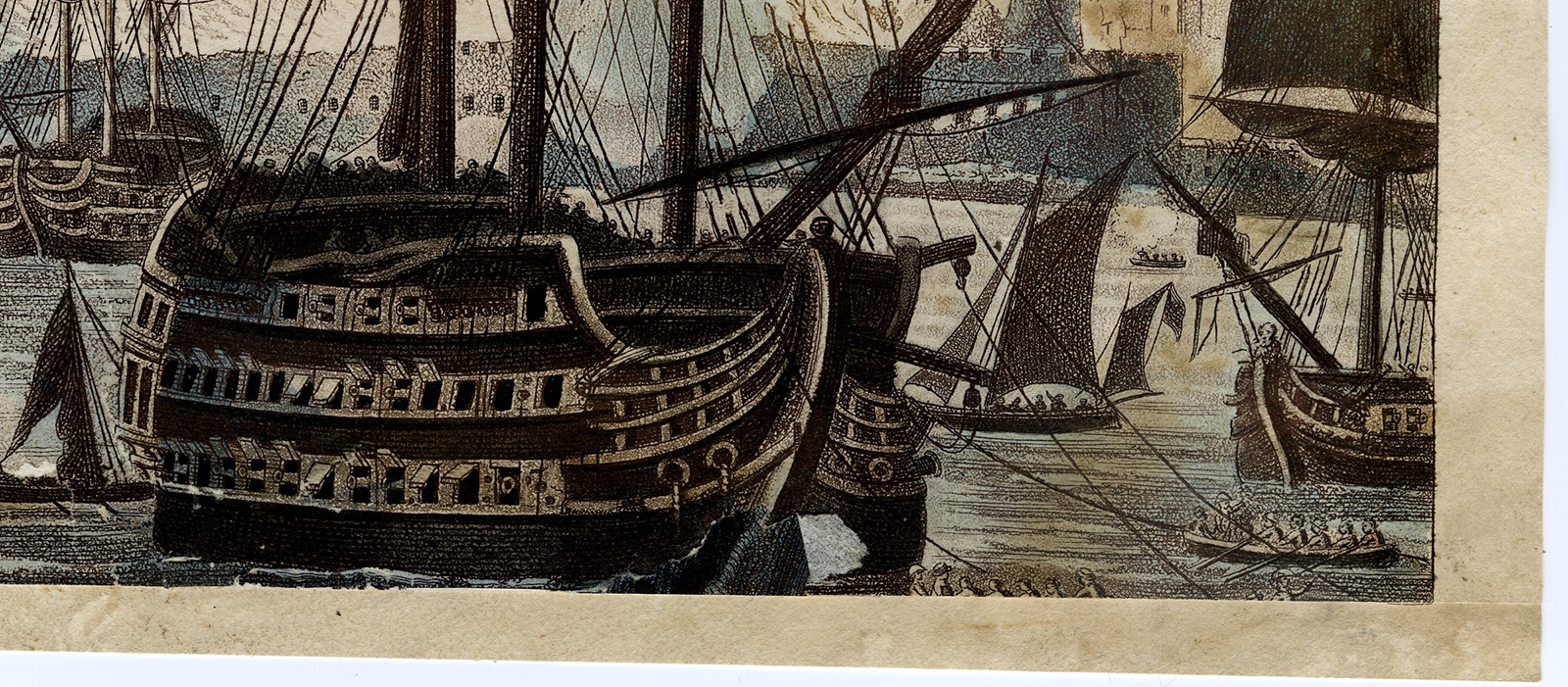 , Antique Master Print-BOMBARDMENT-ALGIERS-Sluyter-Whitcombe-1816, Pictura Antique Prints