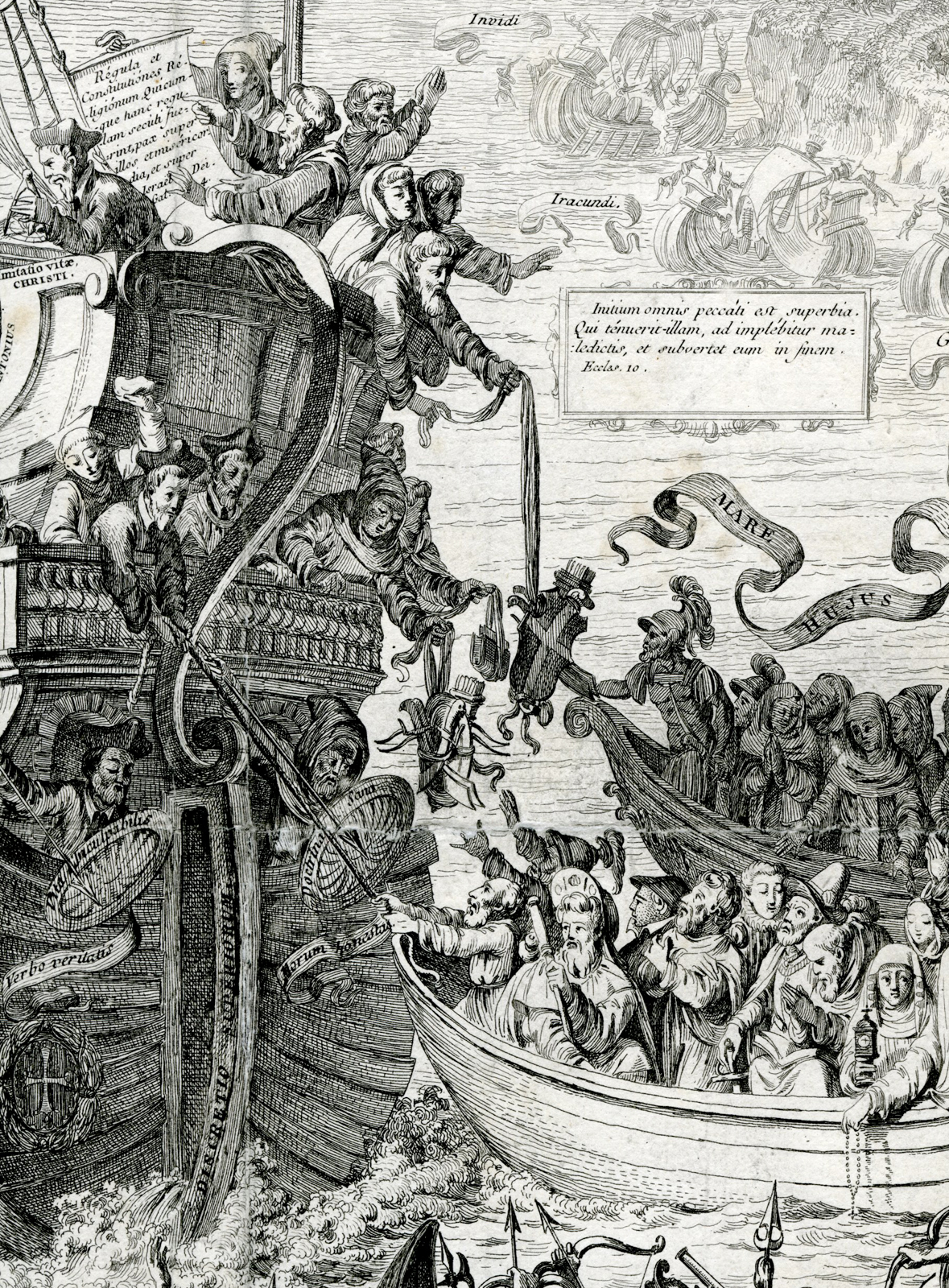 Pictura 05340 416x565 Antique Master Print-SATIRE-RELIGION-SHIP-CATHOLIC-JESUITS-Moreau-1762 - Image 4