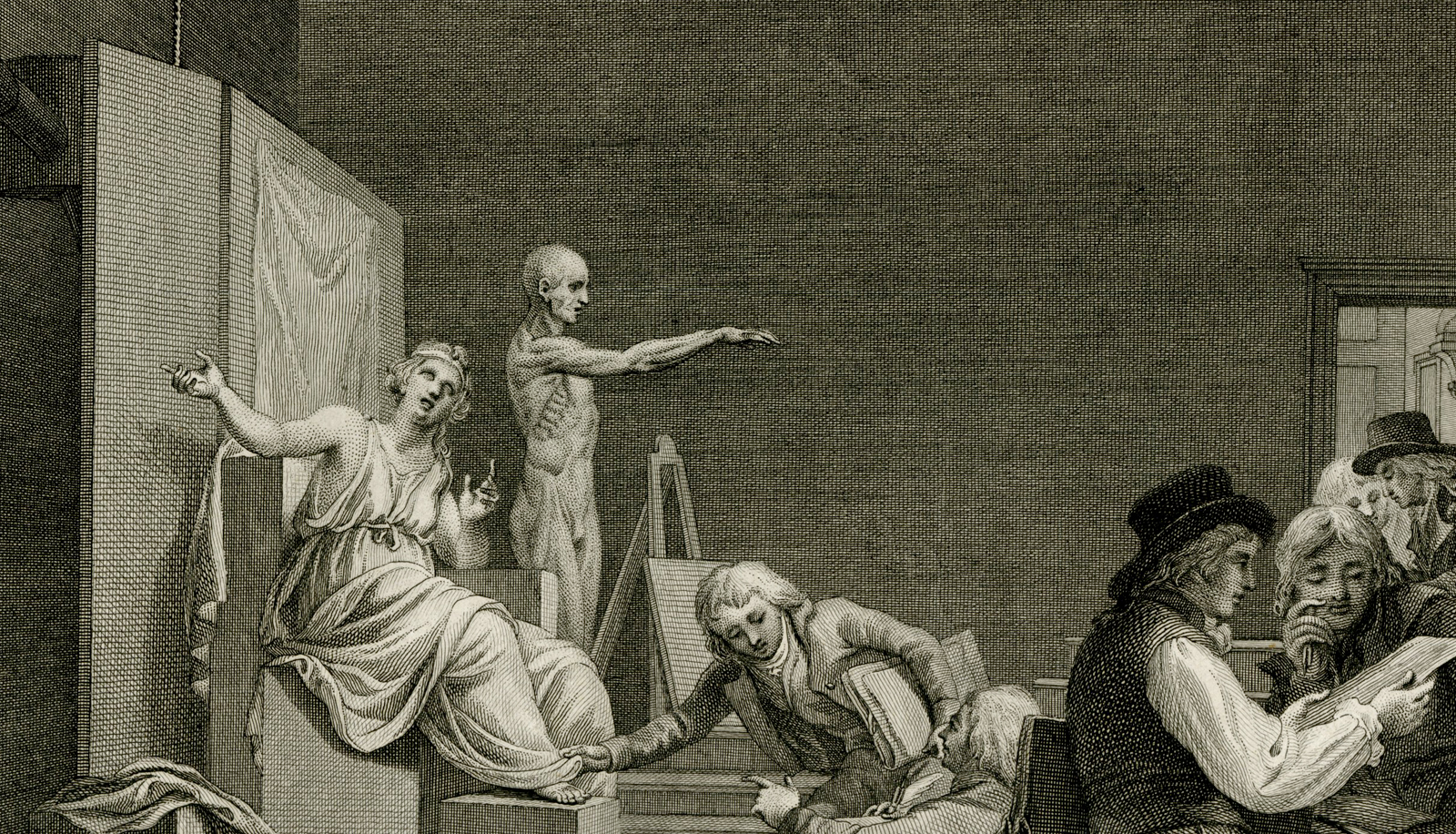 , Antique Master Print-FELIX-MERITIS-DRAWING-STUDIO-Vinkeles-Barbiers-1789, Pictura Antique Prints