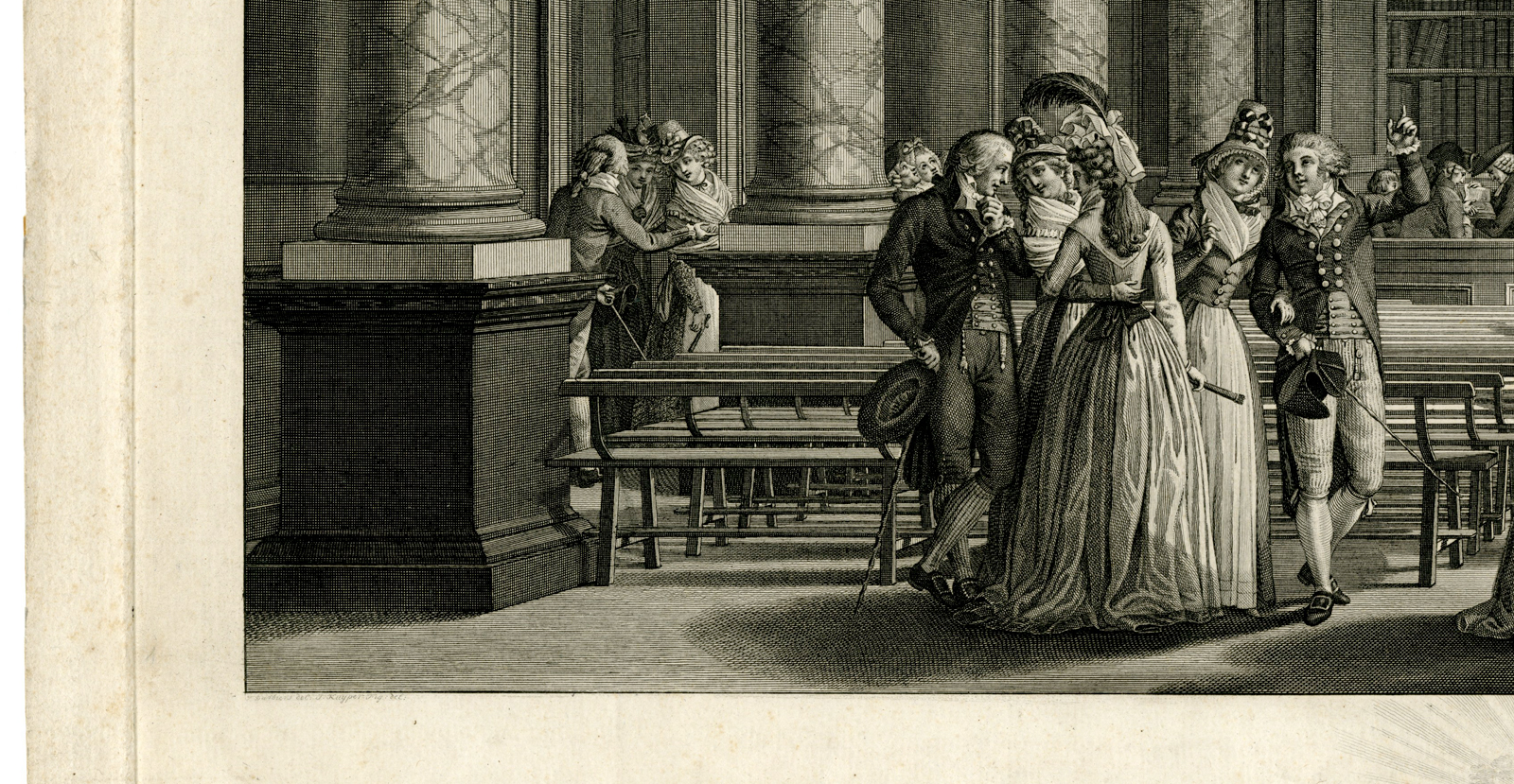 , Antique Master Print-FELIX-MERITIS-AUDITORIUM-ART SOCIETY-Vinkeles-Barbiers-1789, Pictura Antique Prints