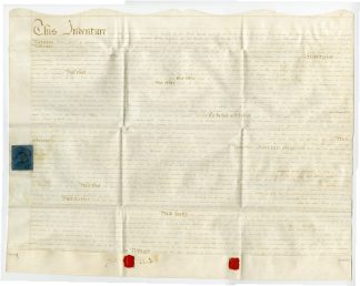 Antique Drawing-INDENTURE-LEGAL-DOCUMENT-TWILT-PIGOLL-Anonymous-1794