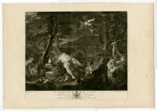 Antique Master Print-BACCHUS-HOUGHTON-Earlom-Giordano-1780