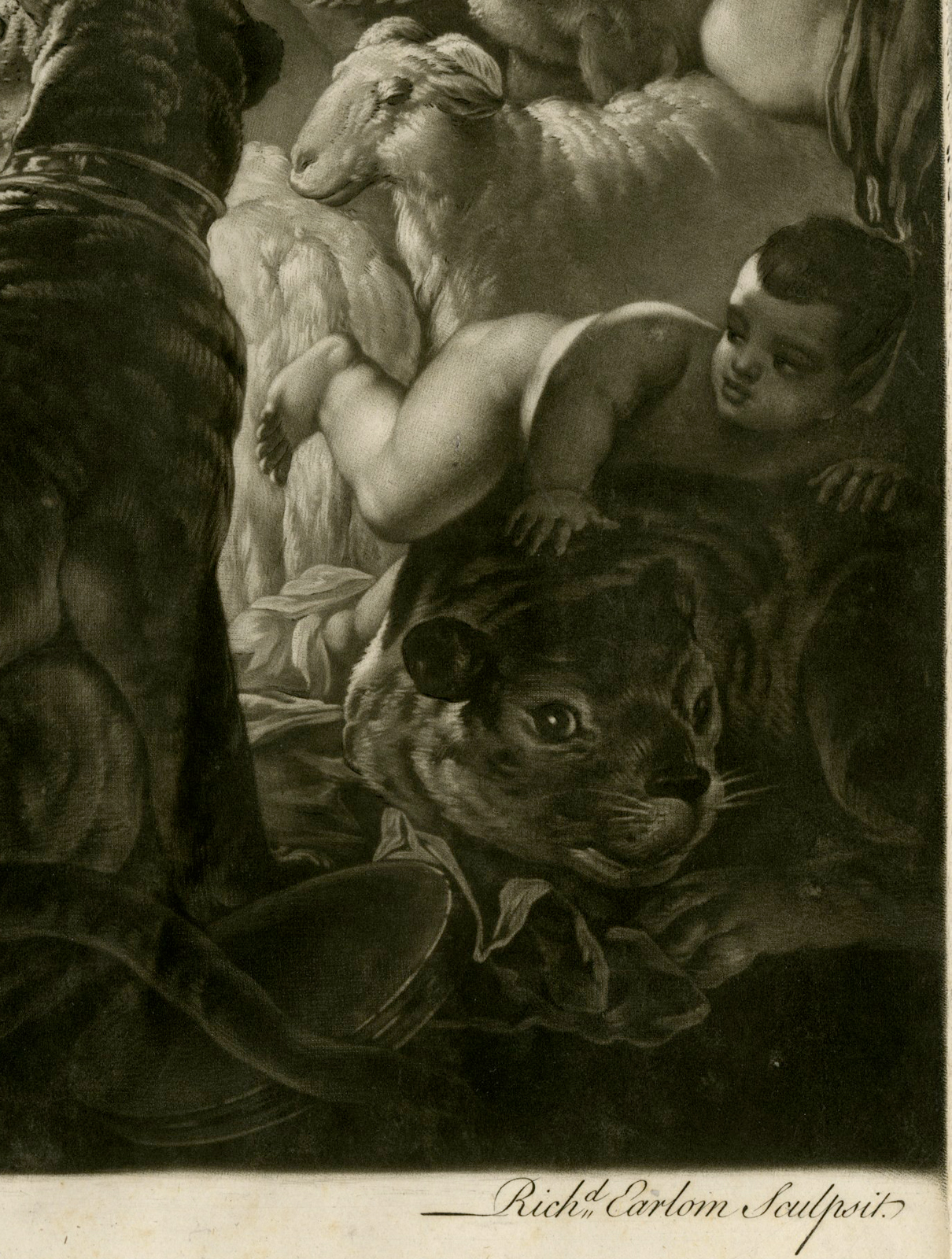 , Antique Master Print-BACCHUS-HOUGHTON-Earlom-Giordano-1780, Pictura Antique Prints
