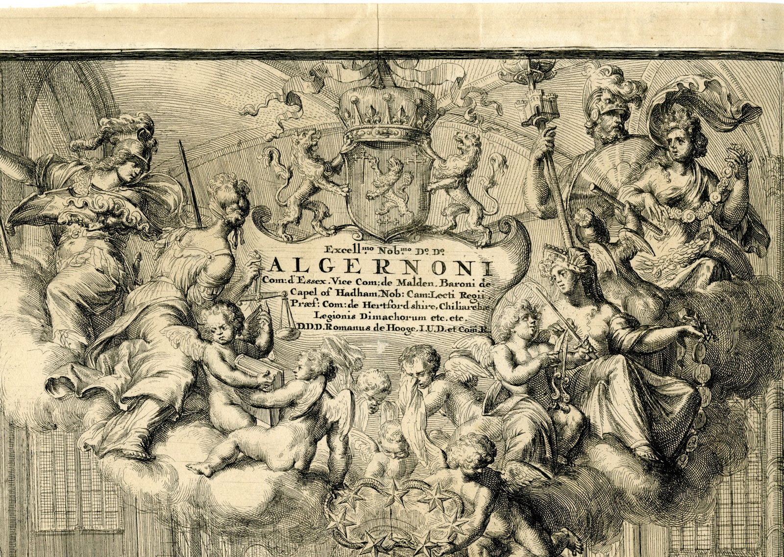 , Antique Master Print-QUEEN-MARY-II-FUNERAL-WESTMINSTER ABBEY-De Hooghe-1695, Pictura Antique Prints