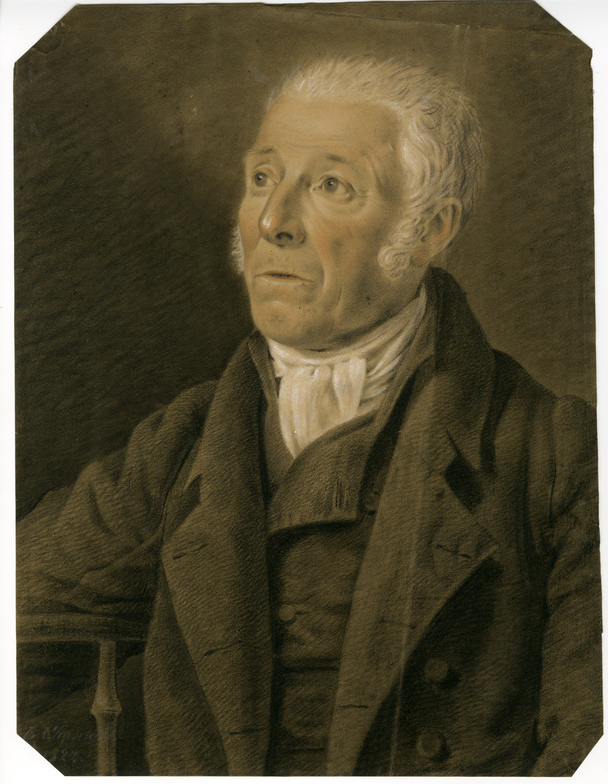 , Antique Drawing-DUTCH-PORTRAIT MAN-Chantal-1829, Pictura Antique Prints