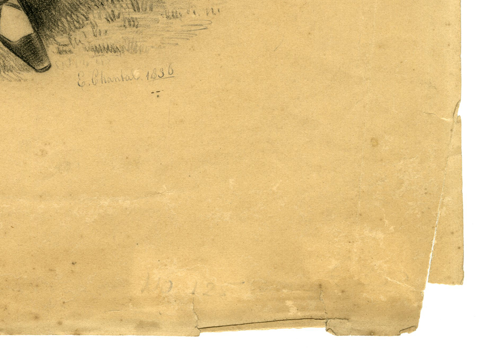 , Antique Drawing-DRAWING-MOTHER-CHILD-Chantal-1836, Pictura Antique Prints