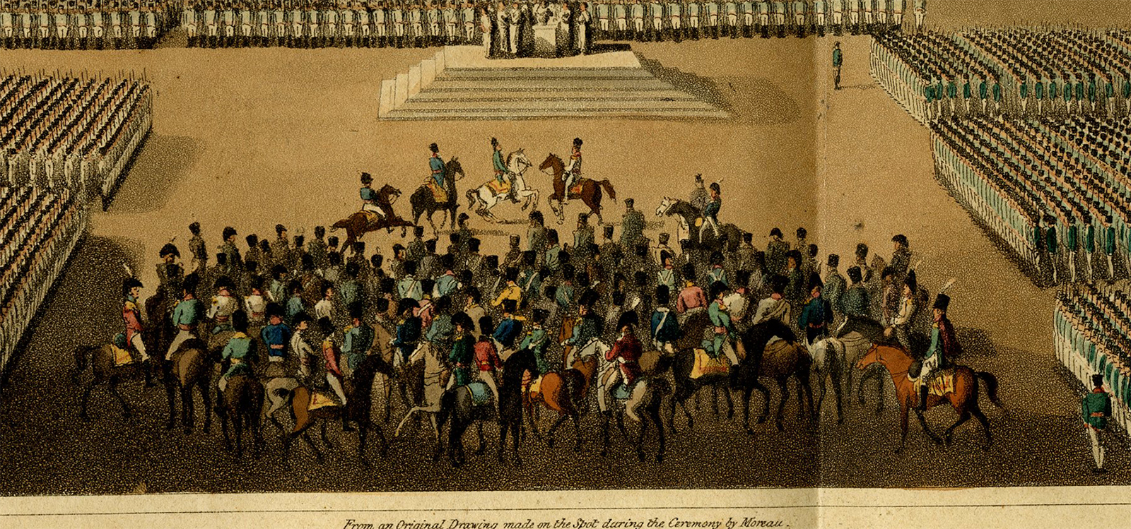, Antique Print-TE-DEUM-ALLIED-ARMIES-PLACE-LOUIS-XV-PARIS-Bowyer-1815, Pictura Antique Prints