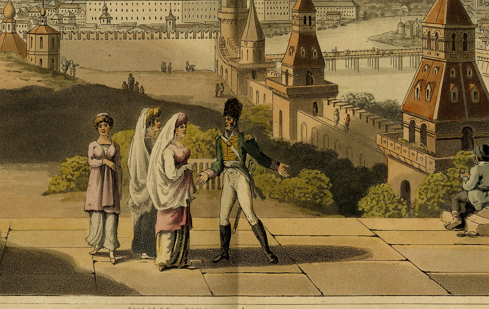 , Antique Print-KREMLIN-MOSCOW-Bowyer-1815, Pictura Antique Prints