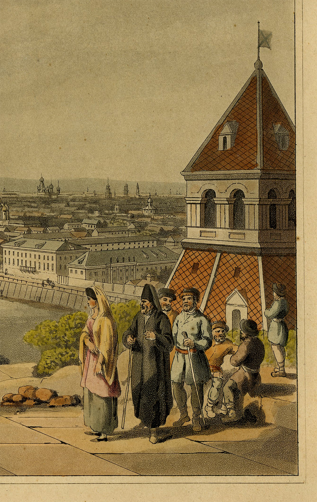 , Antique Print-KREMLIN-MOSCOW-Bowyer-1815, Pictura Antique Prints