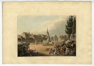 Antique Print-GRIMMA SUBURB LEIPSIC-LEIPZIG-Bowyer-1814
