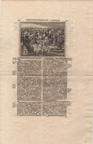 Antique Print-BATTLE-SPANISH GALLEON-ENGLISH FLEET-FRANCIS DRAKE-Gottfried-1698