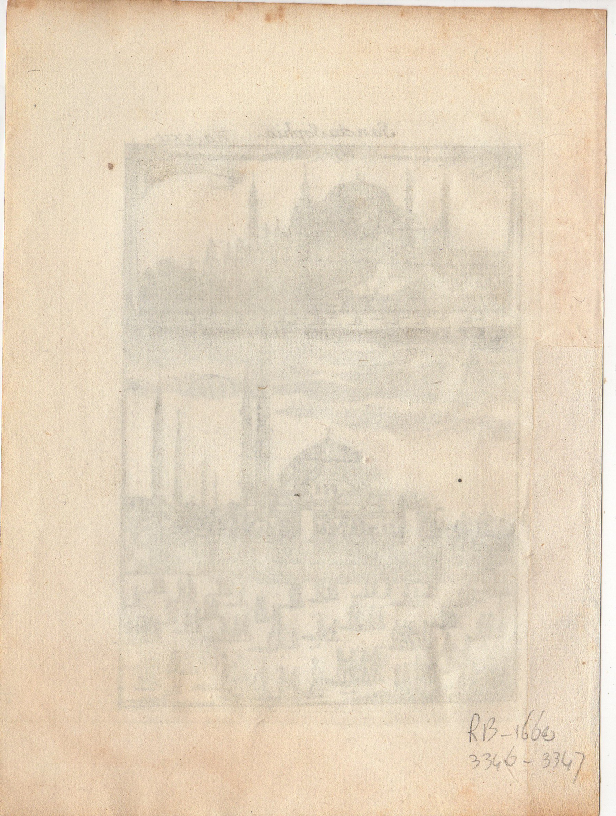 , Antique Print-SAINT SOPHIA MOSQUE-ISTANBUL-TURKEY-Mallet-1719, Pictura Antique Prints