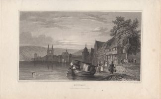 Antique Print-BOPPART-RHEINLAND PFALZ-GERMANY-RHINE-Jackson-Tombleson-1850