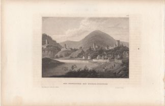 Antique Print-NECKAR-NECKARSTEINACH-CASTLE-RIVER-GERMANY-Hildburghausen-1840