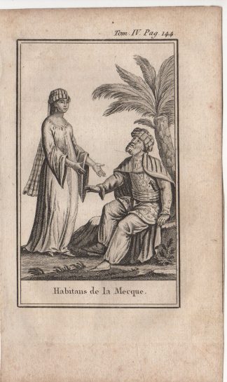 Antique Print-ETHNIC-MECCA-SAUDI ARABIA-TRADITIONAL CLOTHES-Blanchard-1806