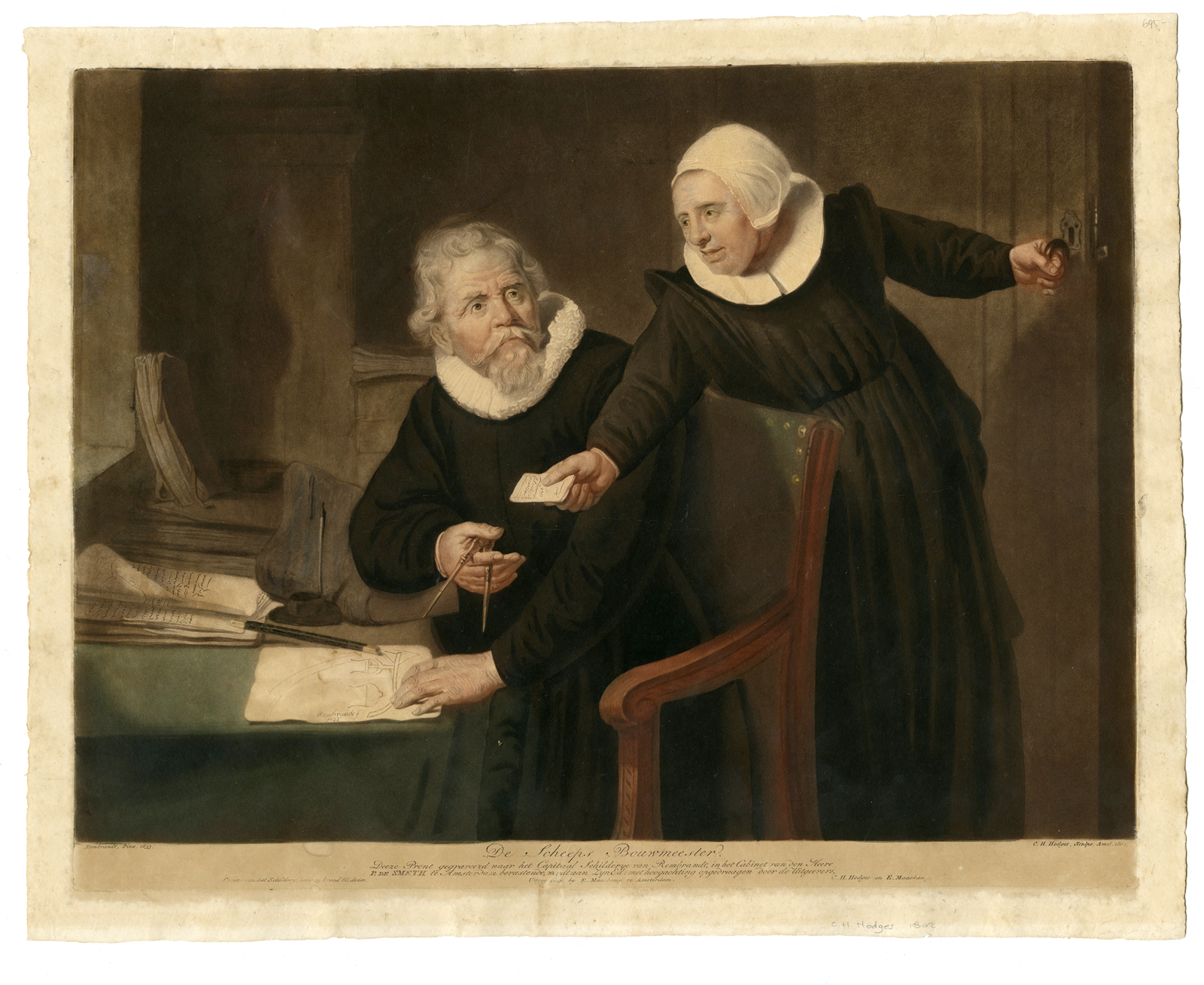 Pco 4485 416x340 Antique Master Print-MEZZOTINT-SHIPBUILDER-Hodges-Rembrandt-1802