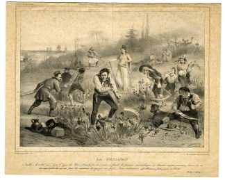 Antique Print-GRANDVILLE-LA-FENAISON-POLITICAL-SATIRE-Grandville-Alophe-1832