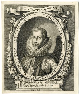 Antique Print-PORTRAIT-OF-PHILIP-III-OF-SPAIN-ENGRAVING-Anonymous-c. 1630