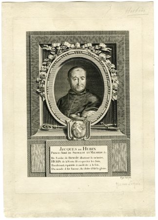 Antique Master Print-JACQUES-DE-HUBIN-PRINCE-ABBOT-STAVELOT-MALMEDY-Fayn-c. 1782