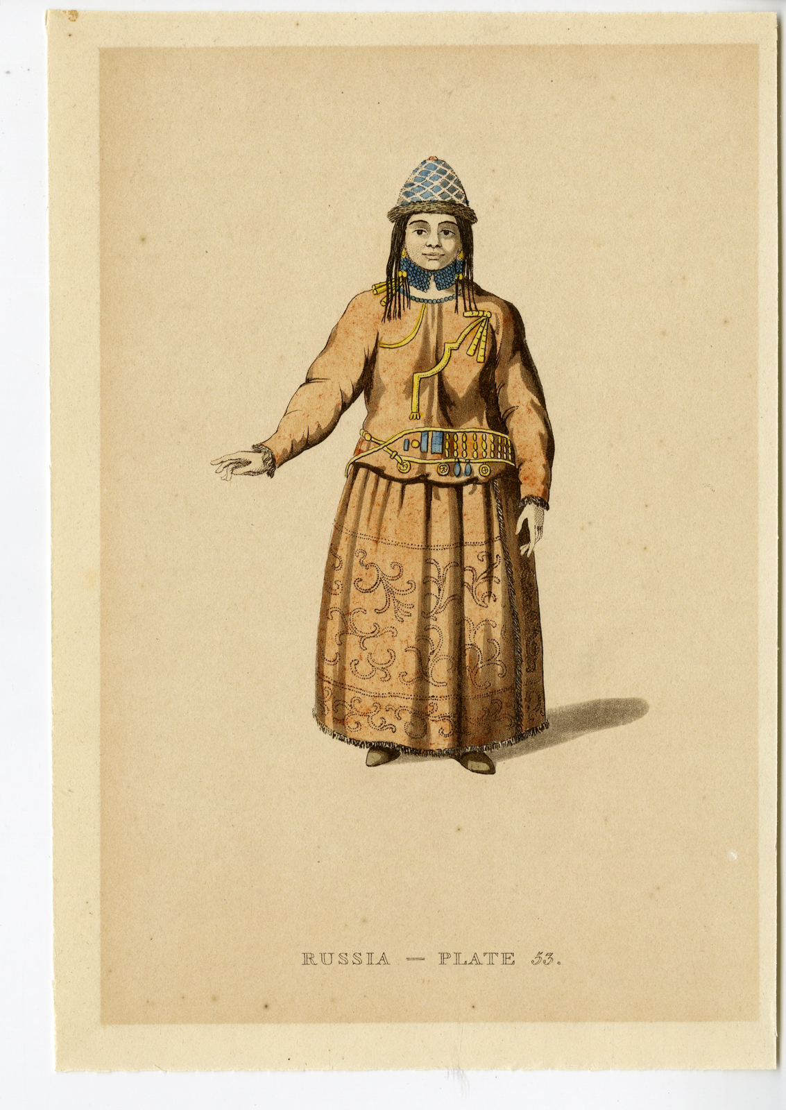 , Antique Print-RUSSIA-COSTUME-EMPIRE-PLATE-53-Anonymous-1803, Pictura Antique Prints