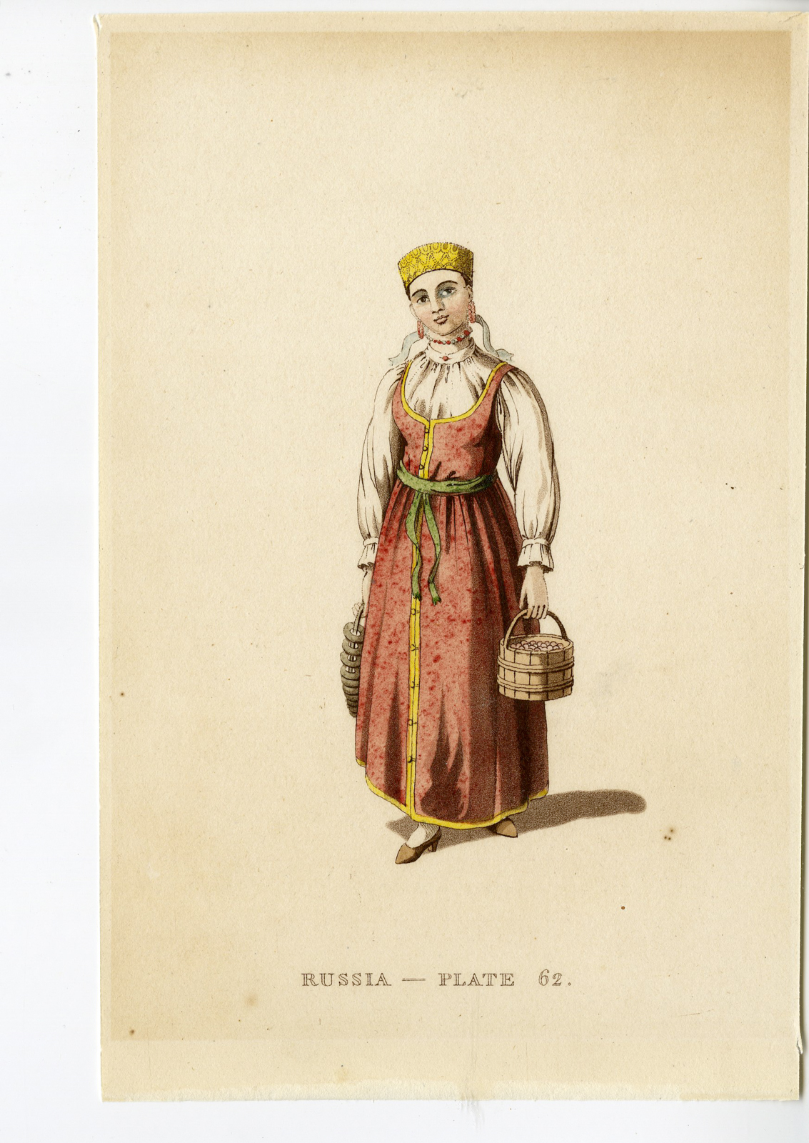 , Antique Print-RUSSIA-COSTUME-EMPIRE-PLATE-62-Anonymous-1803, Pictura Antique Prints