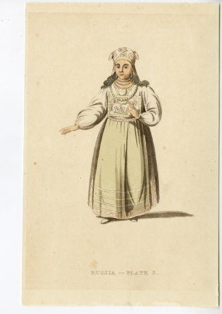 Antique Print-RUSSIA-COSTUME-EMPIRE-PLATE-6-Anonymous-1803