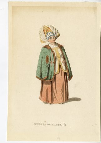 Antique Print-RUSSIA-COSTUME-EMPIRE-PLATE-61-Anonymous-1803