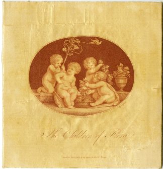 Antique Master Print-CIPRIANI-CHILDREN-OF-FLORA-SILK-Byrne-Cipriani-c.1800