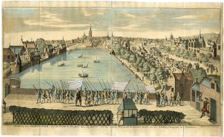 Antique Print-GEZICHT-OP-DEN-HAAG-1553-van Giessen-de Riemer-1730