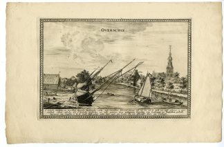 Antique Print-OVERSCHIE-VIEW-Decker-1678-1703