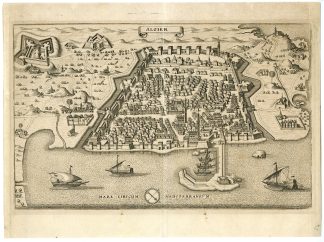 Antique Map-ALGIERS-Merian-1646