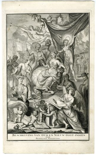 Antique Print-TITLE-ENGRAVING-EAST-INDIES-VOC-Van Buysen-Melder-Valentijn-1724