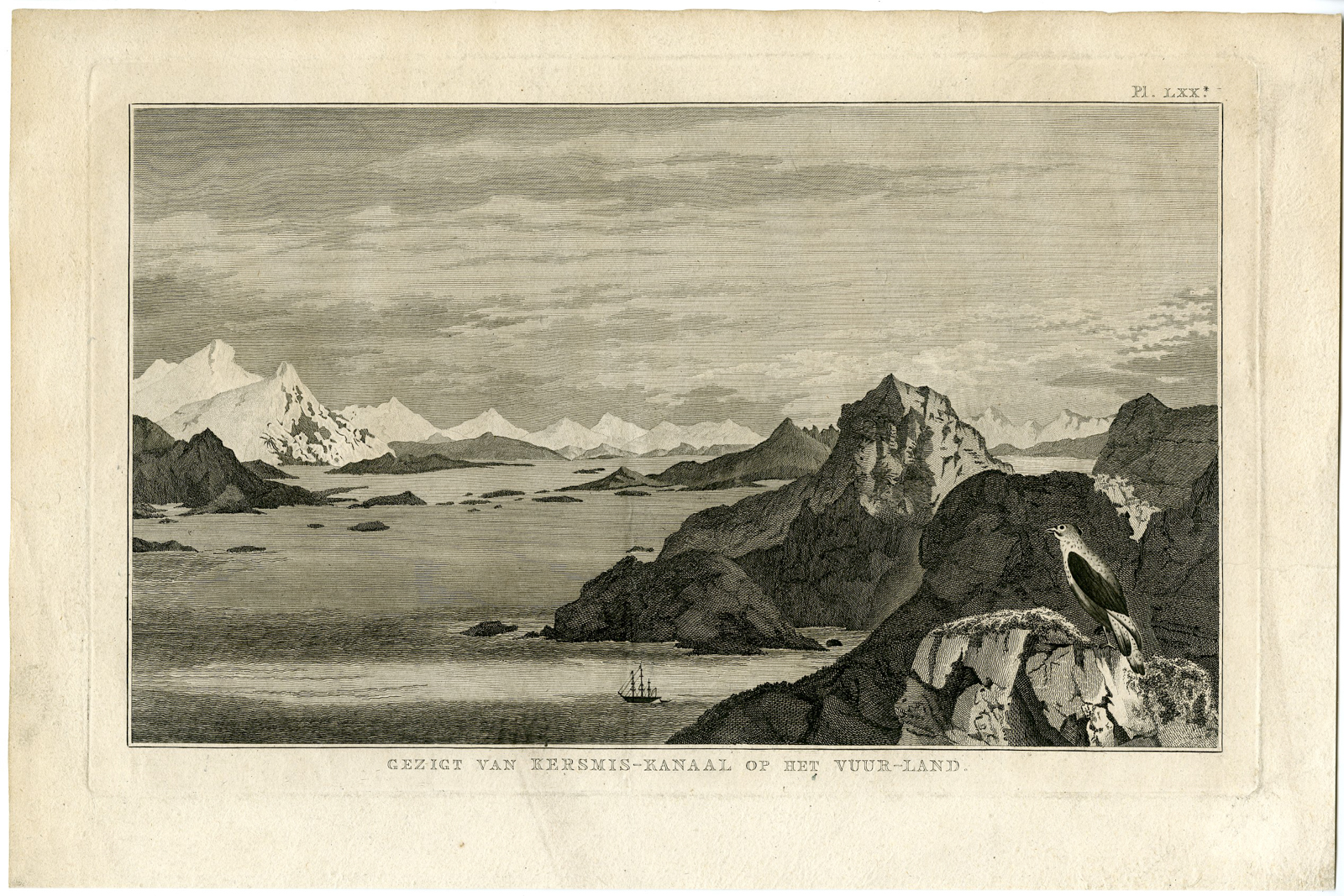 , Antique Print-CHRISTMAS-SOUND-TIERRA-DEL-FUEGO-Klauber-Hodges-Cook-1795, Pictura Antique Prints