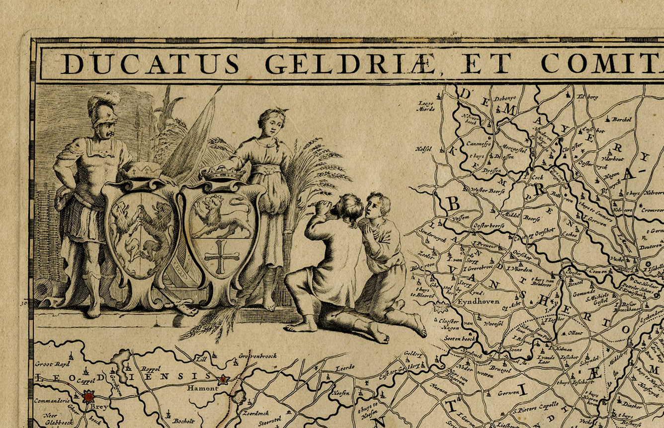 , Antique Map-GELDRIAE-ZUTPHANIAE-GELDERLAND-ZUTPHEN-De Wit-1690, Pictura Antique Prints
