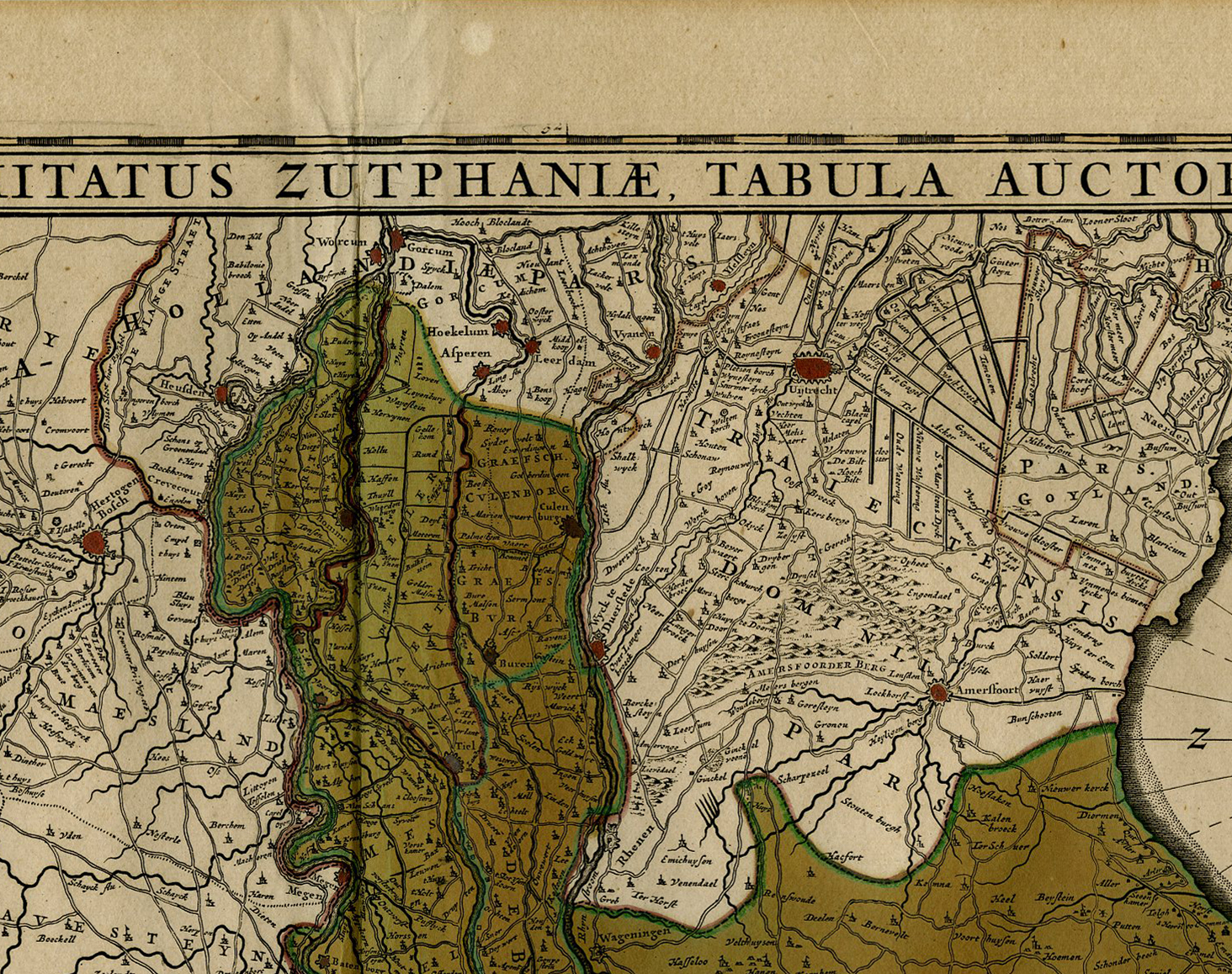 , Antique Map-GELDRIAE-ZUTPHANIAE-GELDERLAND-ZUTPHEN-De Wit-1690, Pictura Antique Prints