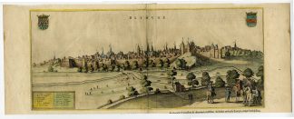 Antique Print-BETHUNE-CITY-VIEW-Blaeu-1649