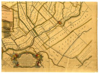 Antique Map-HOOGHEENRAEDSCHAP-OUDEWATER-Anonymous-1746
