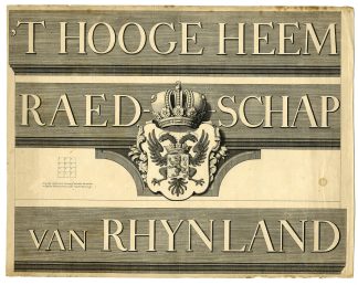 Antique Master Print-RHYNLAND-RIJNLAND-TITLE-Coster-Bolstra-1746