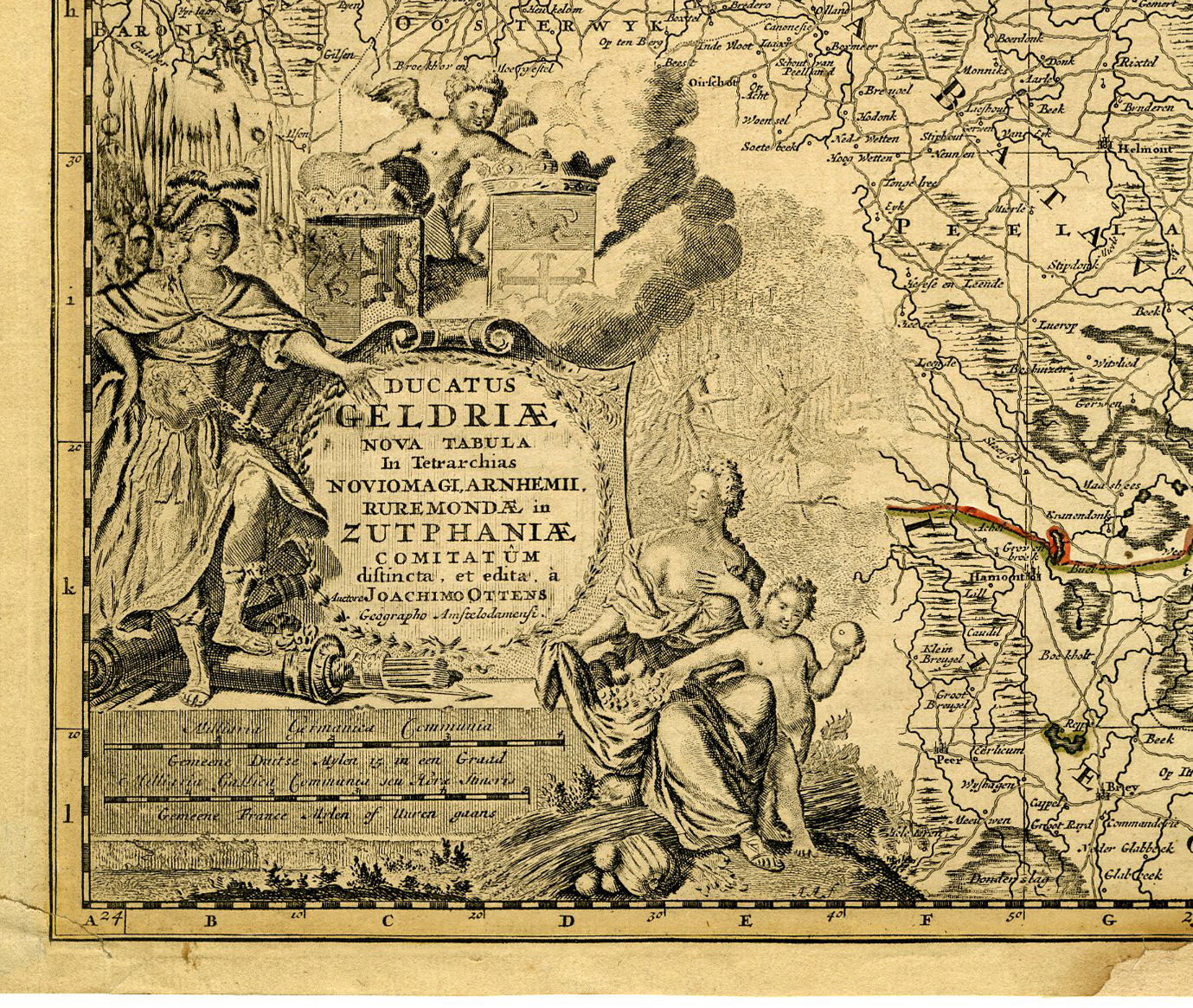 , Antique Map-GELDRIAE-ZUTPHANIAE-GELDERLAND-ZUTPHEN-Ottens-c.1720, Pictura Antique Prints