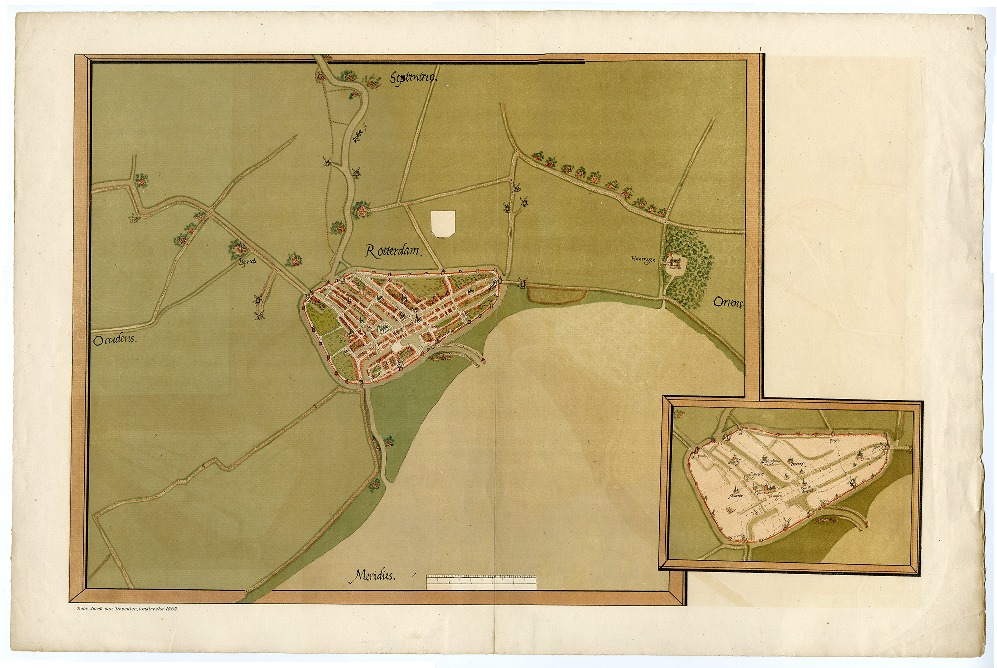 , Antique Map-ROTTERDAM-Rotteveel-Van Deventer-1891, Pictura Antique Prints
