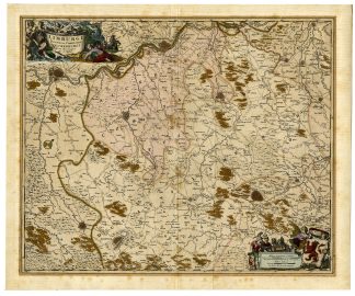 Antique Map-LIMBURGI-VALCKENBURGI-LIMBURG-VALKENBURG-Visscher-1690