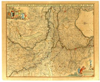 Antique Map-GELDRIAE-ZUTPHANIAE-GELDERLAND-ZUTPHEN-Deur-De Wit-c.1680