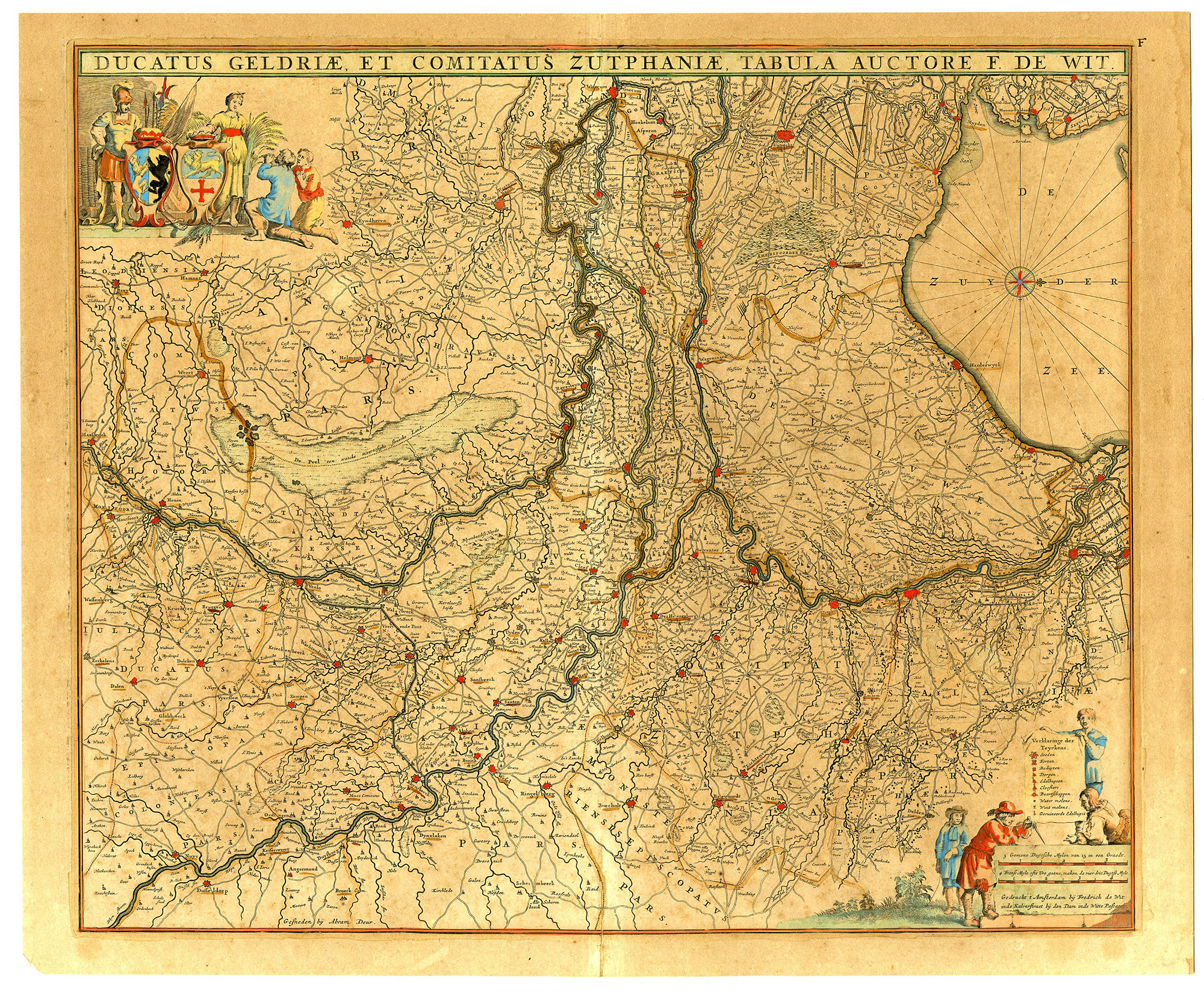 Pictura 06664 416x343 Antique Map-GELDRIAE-ZUTPHANIAE-GELDERLAND-ZUTPHEN-Deur-De Wit-c.1680