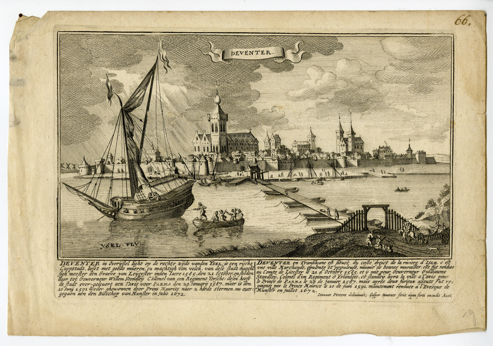 Pictura 06769 416x292 Antique Print-DEVENTER-CITY-VIEW-Bouttats-Peeters-1679